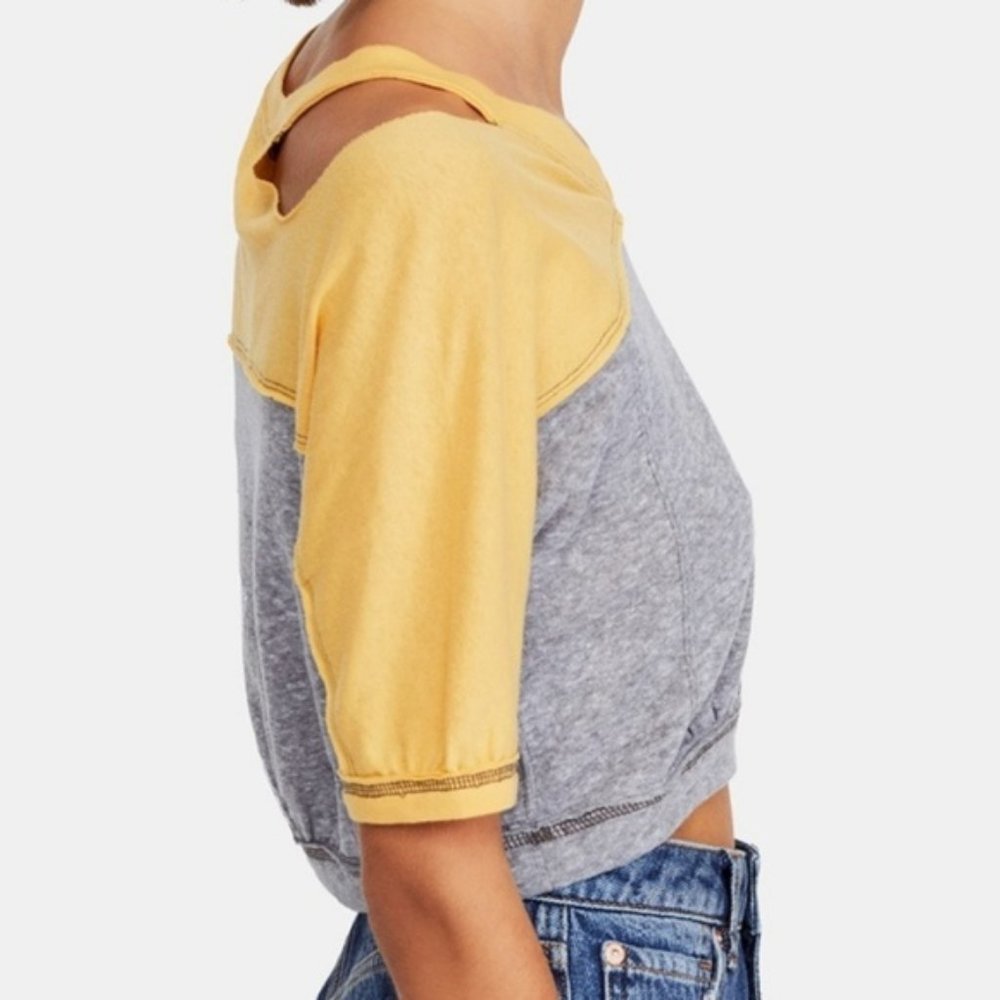 SOLD! Free People Field Goal Cropped Tee - Picture 2 of 4